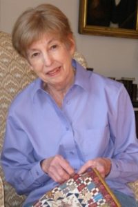 Kathie Ratcliffe making miniature 19th century quilts